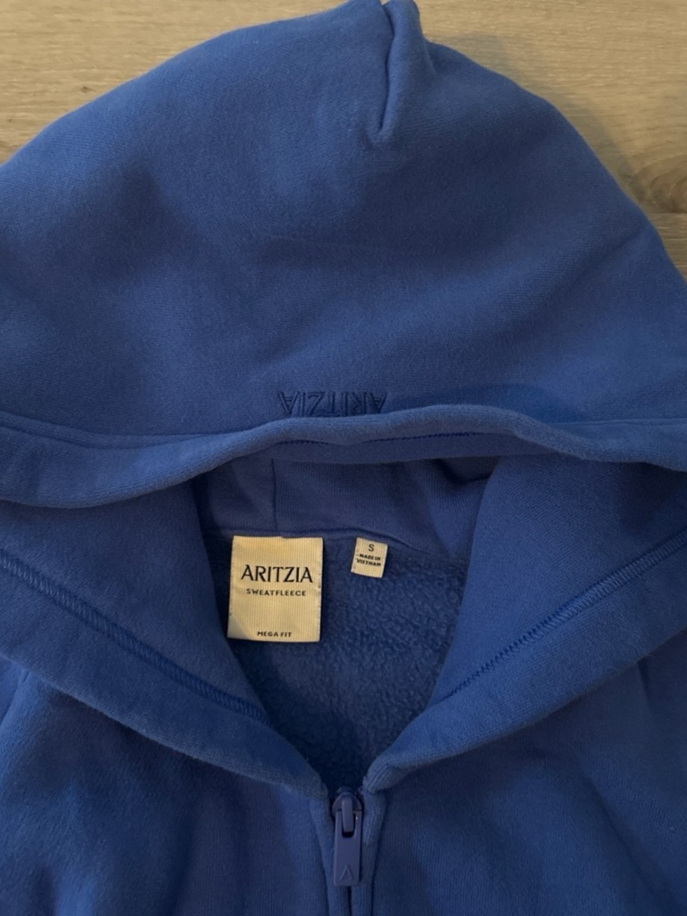 Aritzia Blue SweatFleece Hoodie